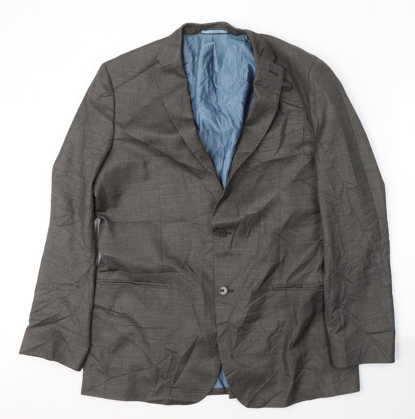 George Mens Grey  Polyester Jacket Suit Jacket Size 42