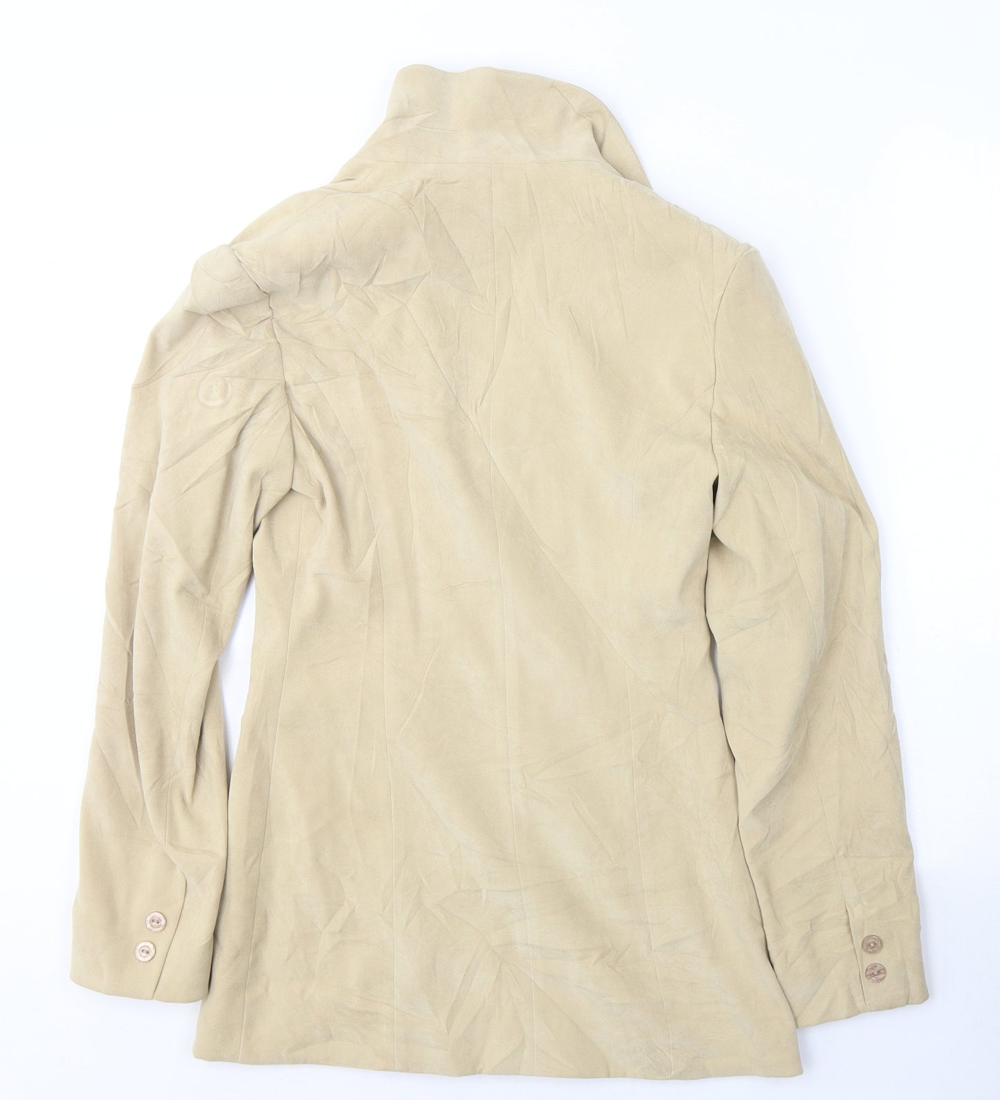 Jane Norman Womens Beige   Jacket Blazer Size 8  Button