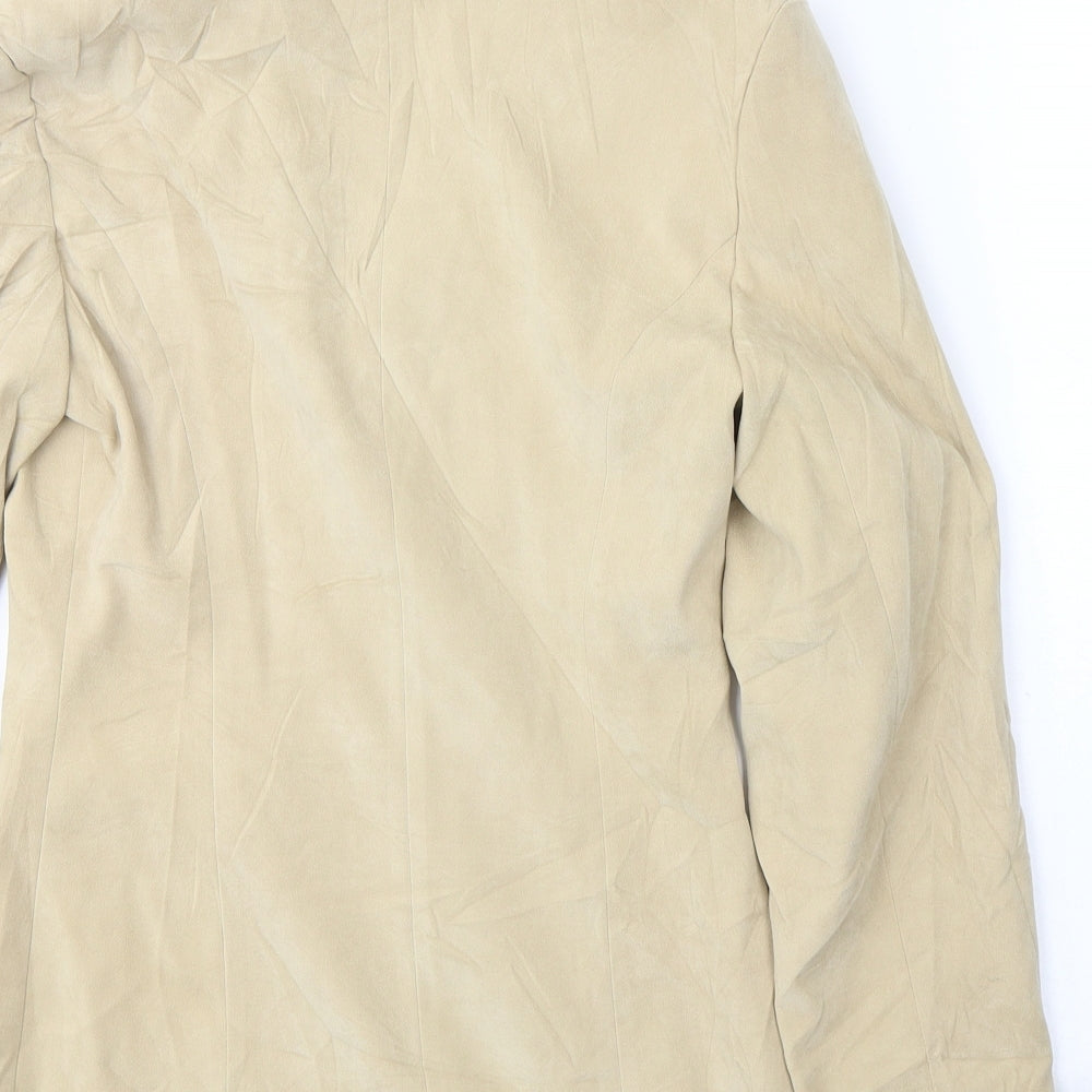 Jane Norman Womens Beige   Jacket Blazer Size 8  Button
