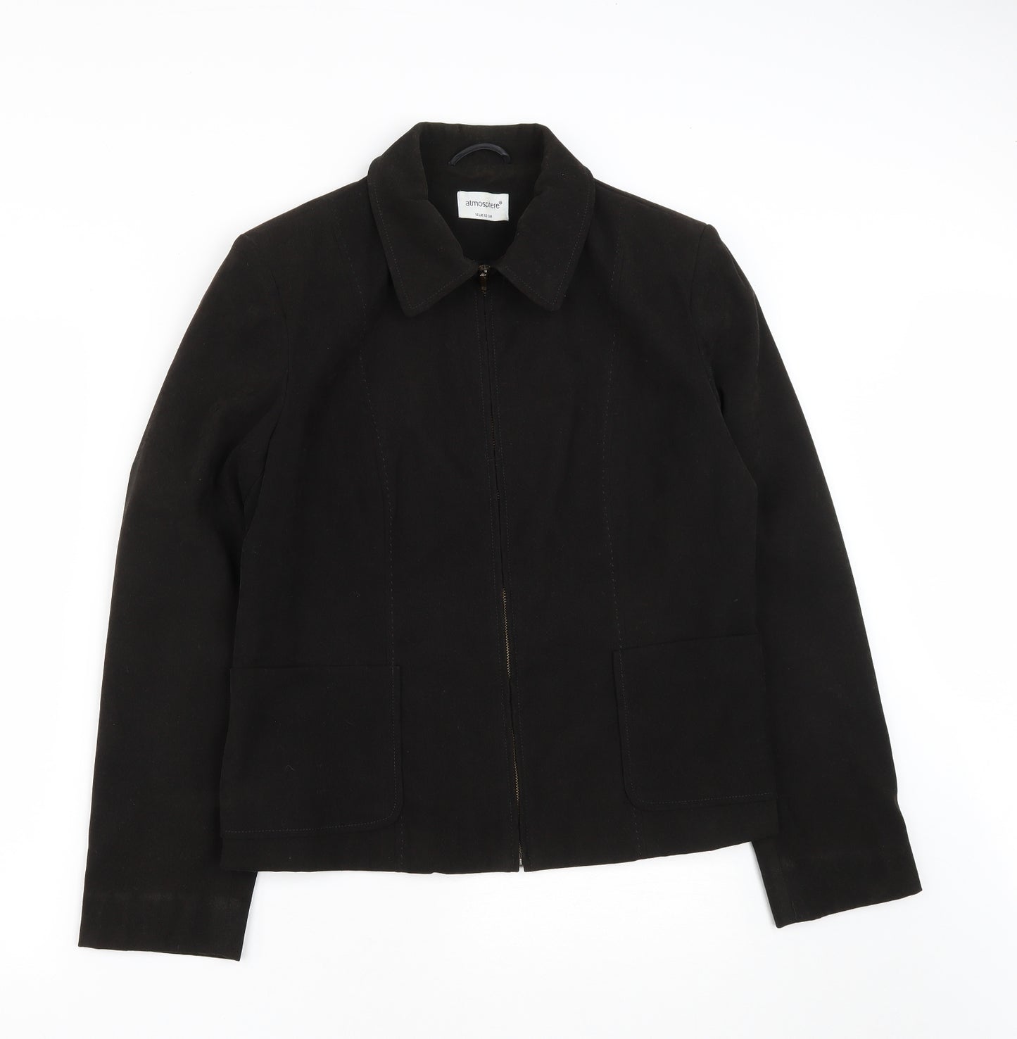 Atmosphere Womens Black   Jacket  Size 14  Zip