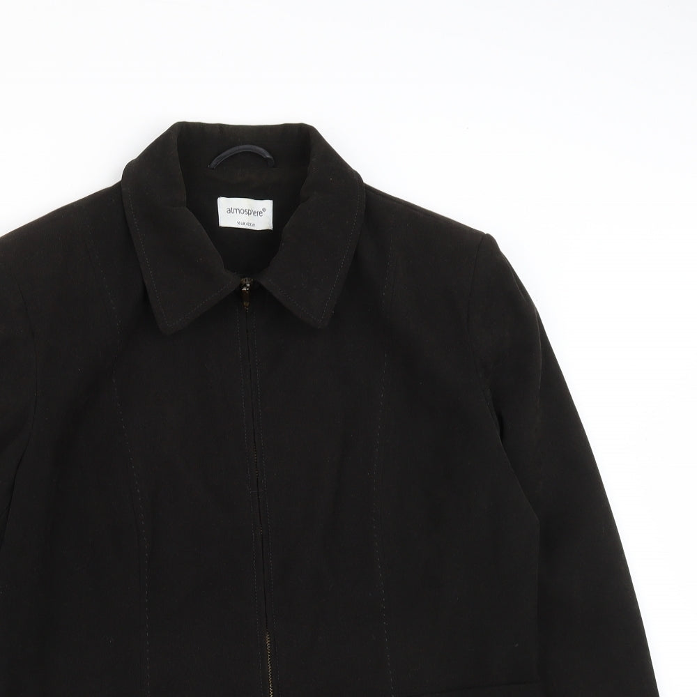 Atmosphere Womens Black   Jacket  Size 14  Zip