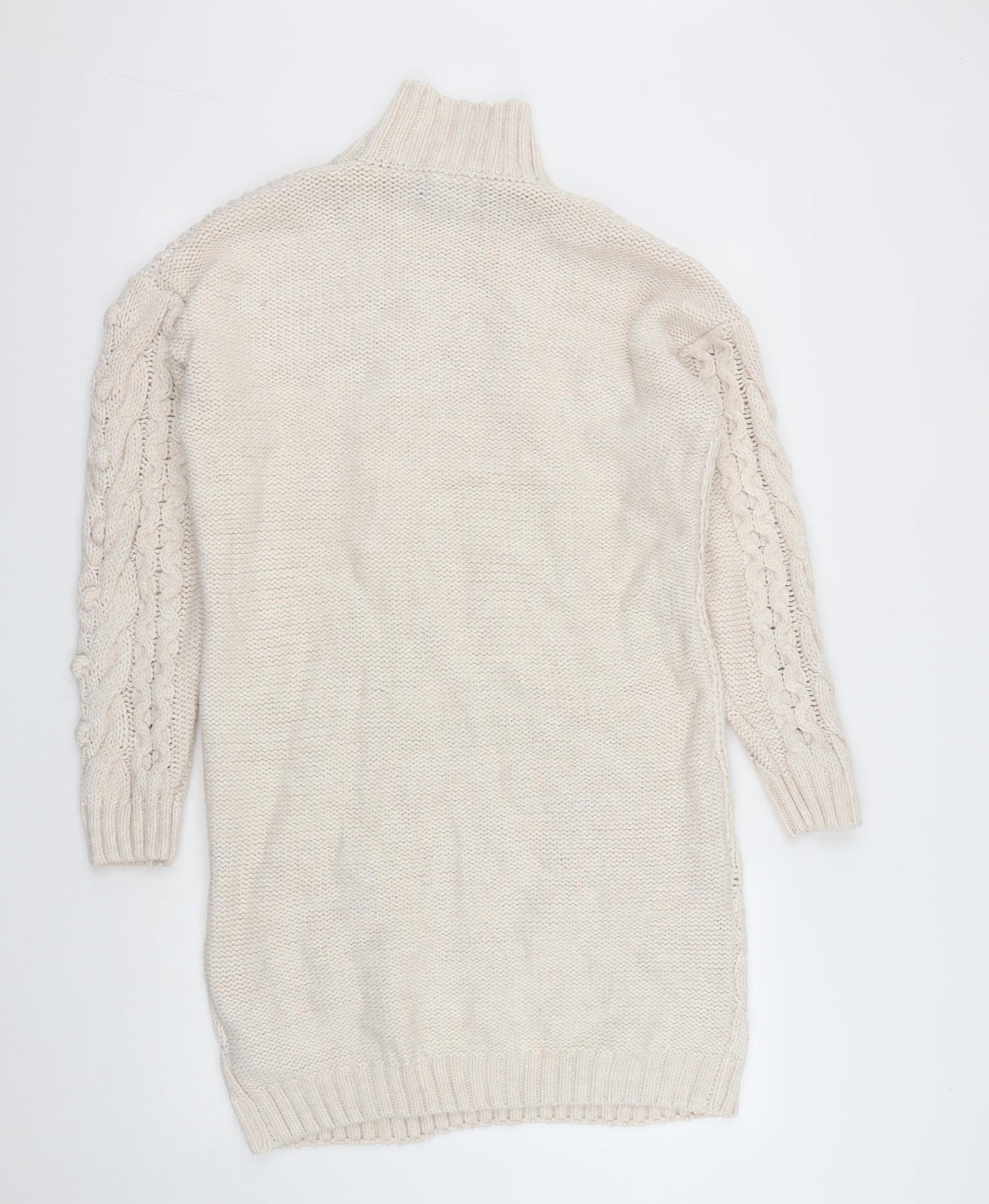 Atmosphere Womens White  Acrylic Jumper Dress  Size S  High Neck
