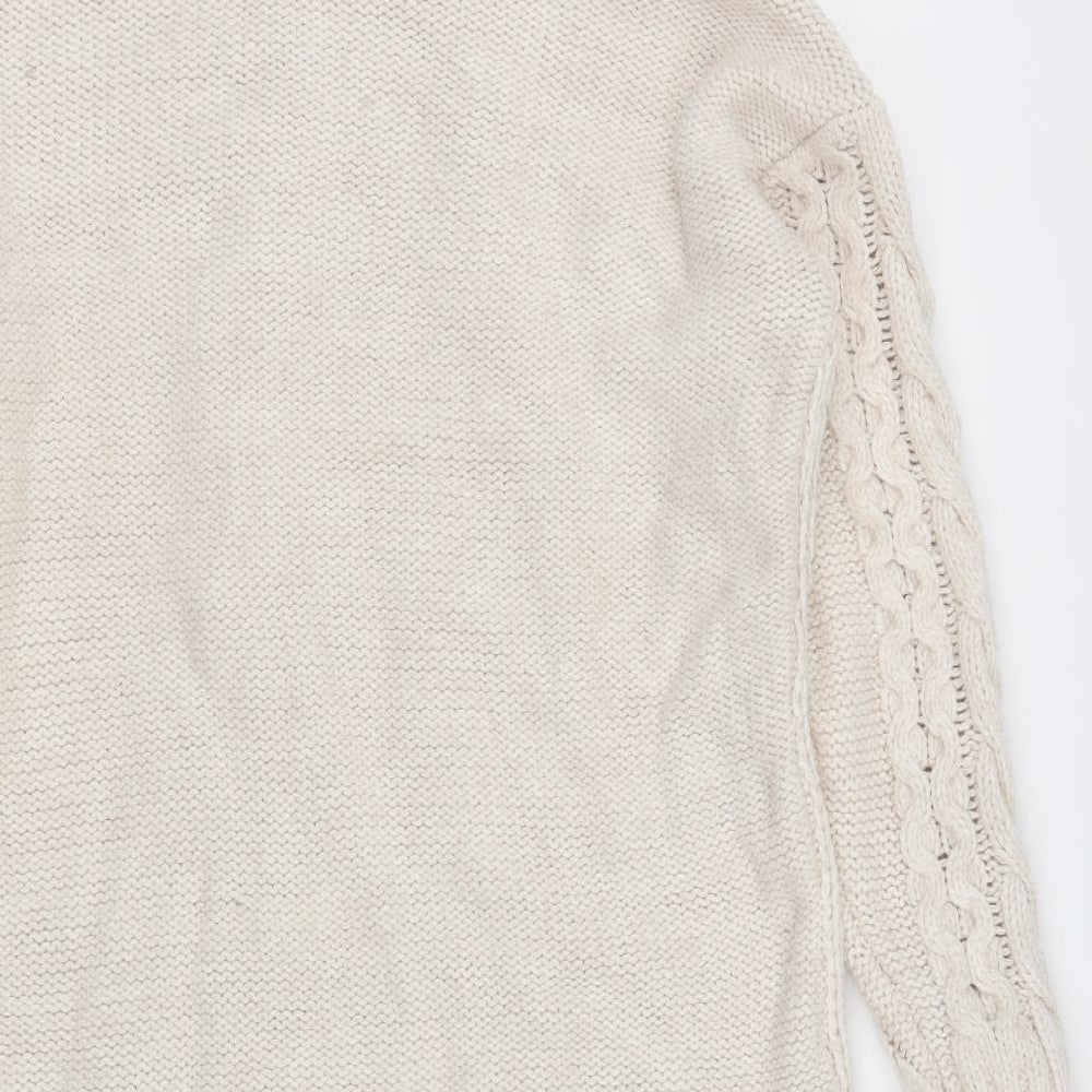 Atmosphere Womens White  Acrylic Jumper Dress  Size S  High Neck