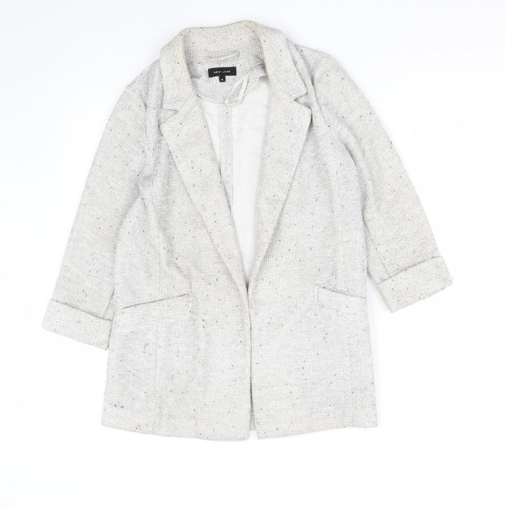 New Look Womens Grey Jacket Size 8