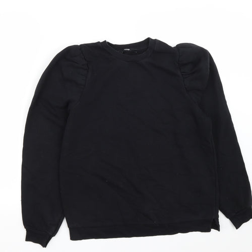 George Womens Black  Cotton Pullover Sweatshirt Size S