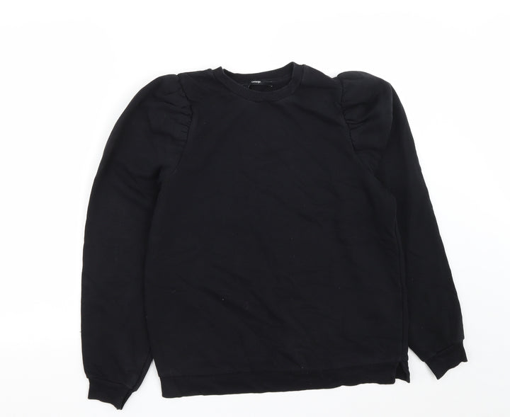 George Womens Black  Cotton Pullover Sweatshirt Size S