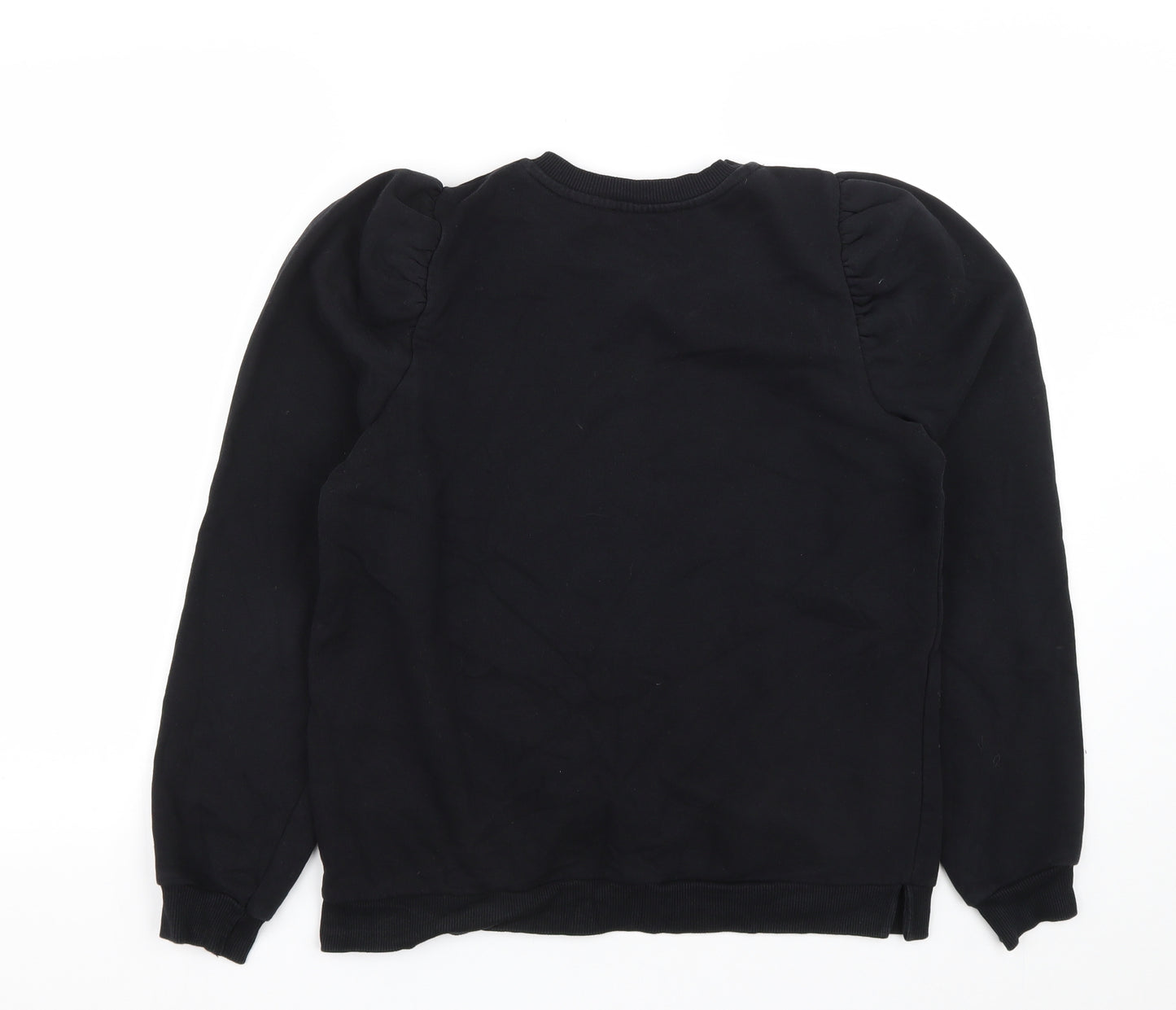 George Womens Black  Cotton Pullover Sweatshirt Size S