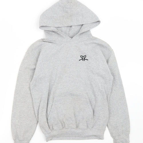 OverRide Boys Grey  Cotton Pullover Hoodie Size M   - OverRide SkatePark