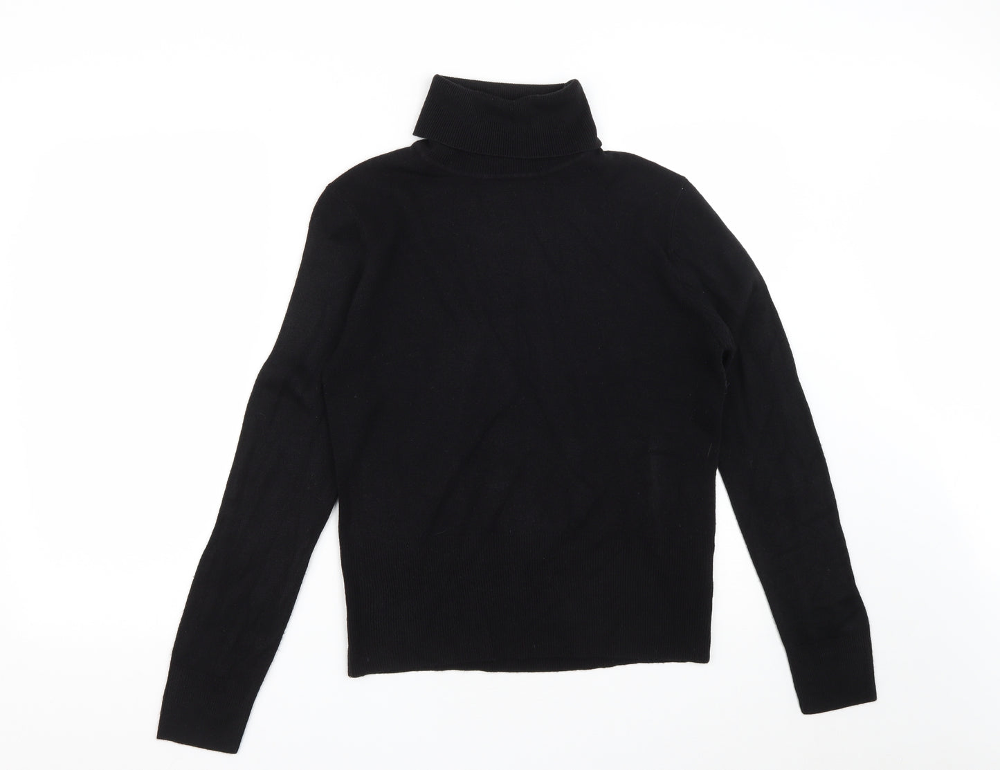 Key West Womens Black Roll Neck  Acrylic Pullover Jumper Size M   - Size 14-16