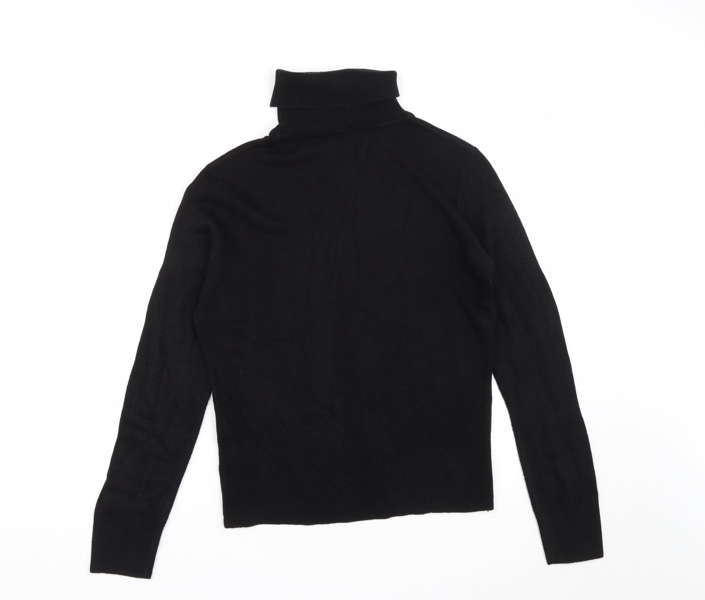 Key West Womens Black Roll Neck  Acrylic Pullover Jumper Size M   - Size 14-16