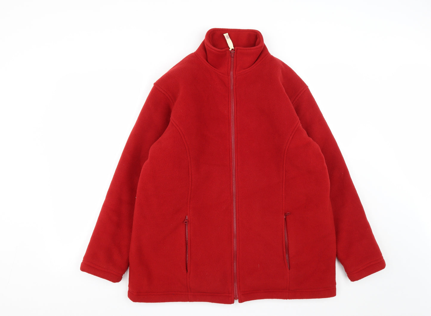 Country Rose Womens Red  Polyester Full Zip Sweatshirt Size M  Zip