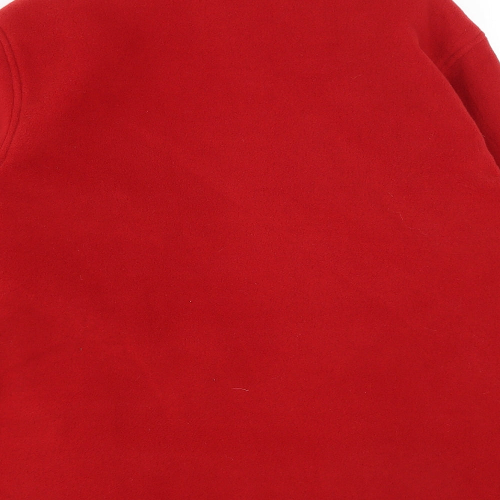 Country Rose Womens Red  Polyester Full Zip Sweatshirt Size M  Zip