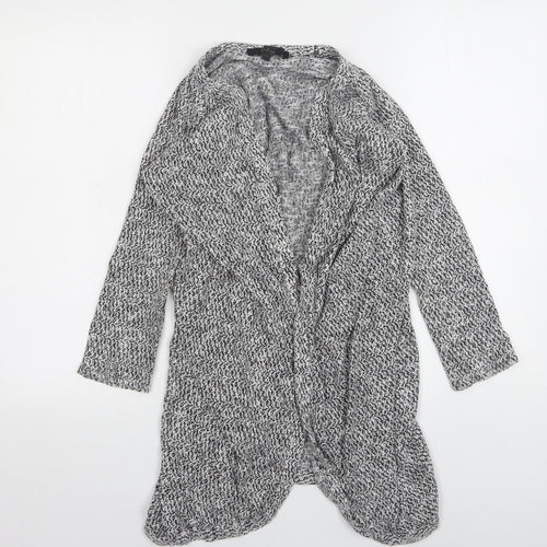Rock & Rags Womens Grey V-Neck  Viscose Cardigan Jumper Size S