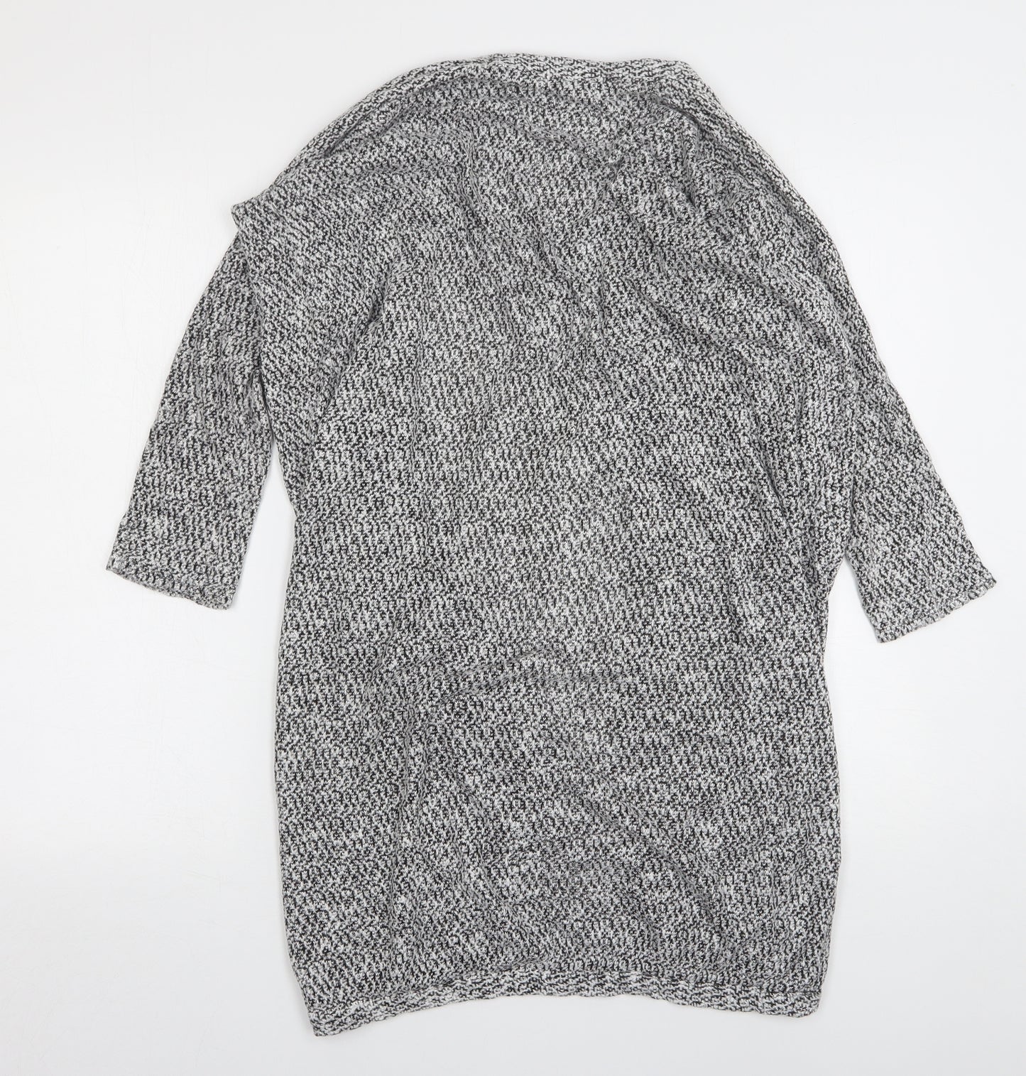 Rock & Rags Womens Grey V-Neck  Viscose Cardigan Jumper Size S
