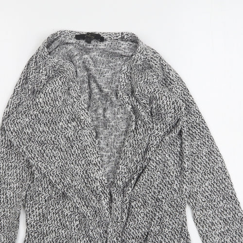 Rock & Rags Womens Grey V-Neck  Viscose Cardigan Jumper Size S