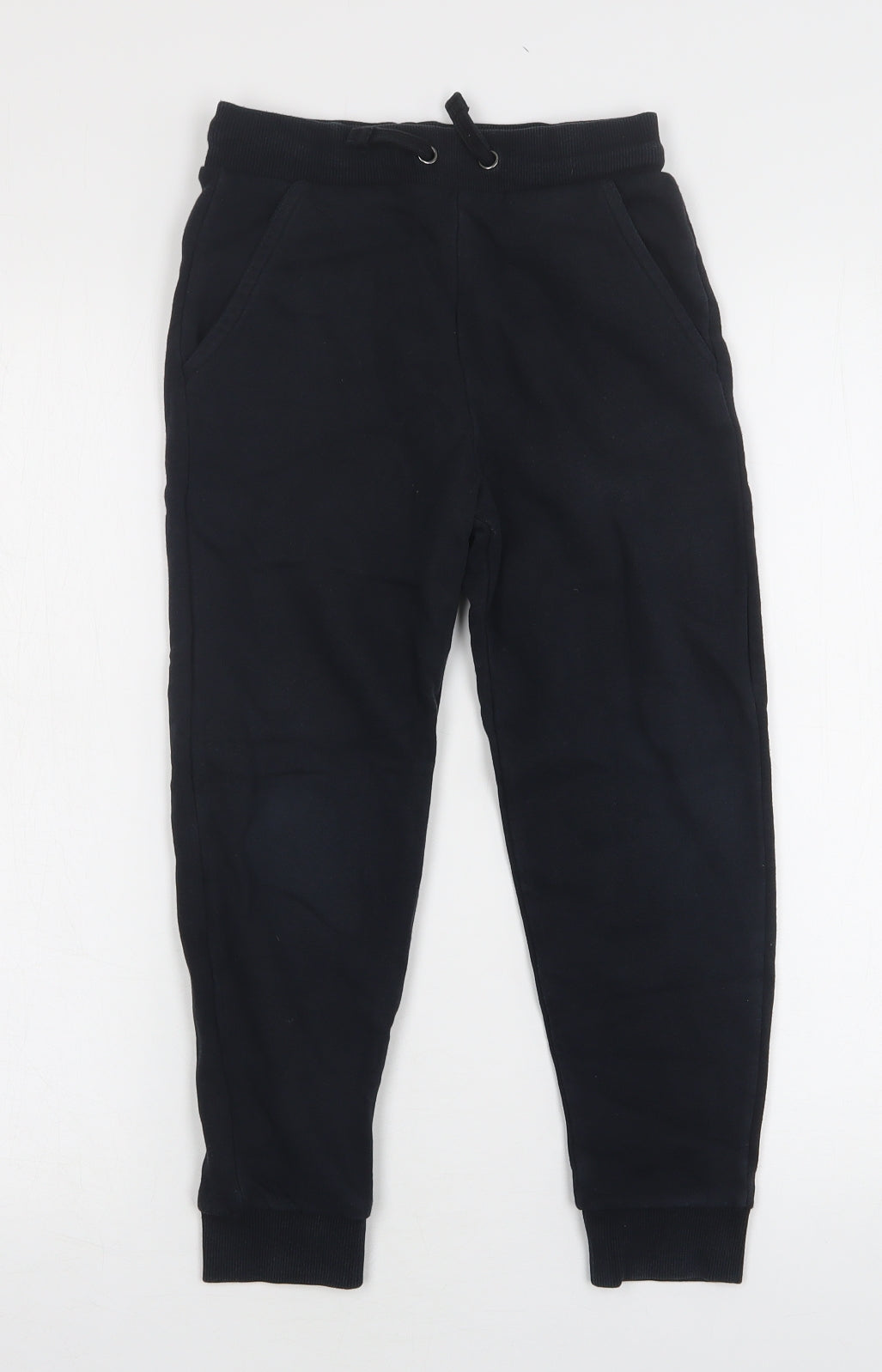 Marks and Spencer Boys Blue  Cotton Sweatpants Trousers Size 7-8 Years  Regular
