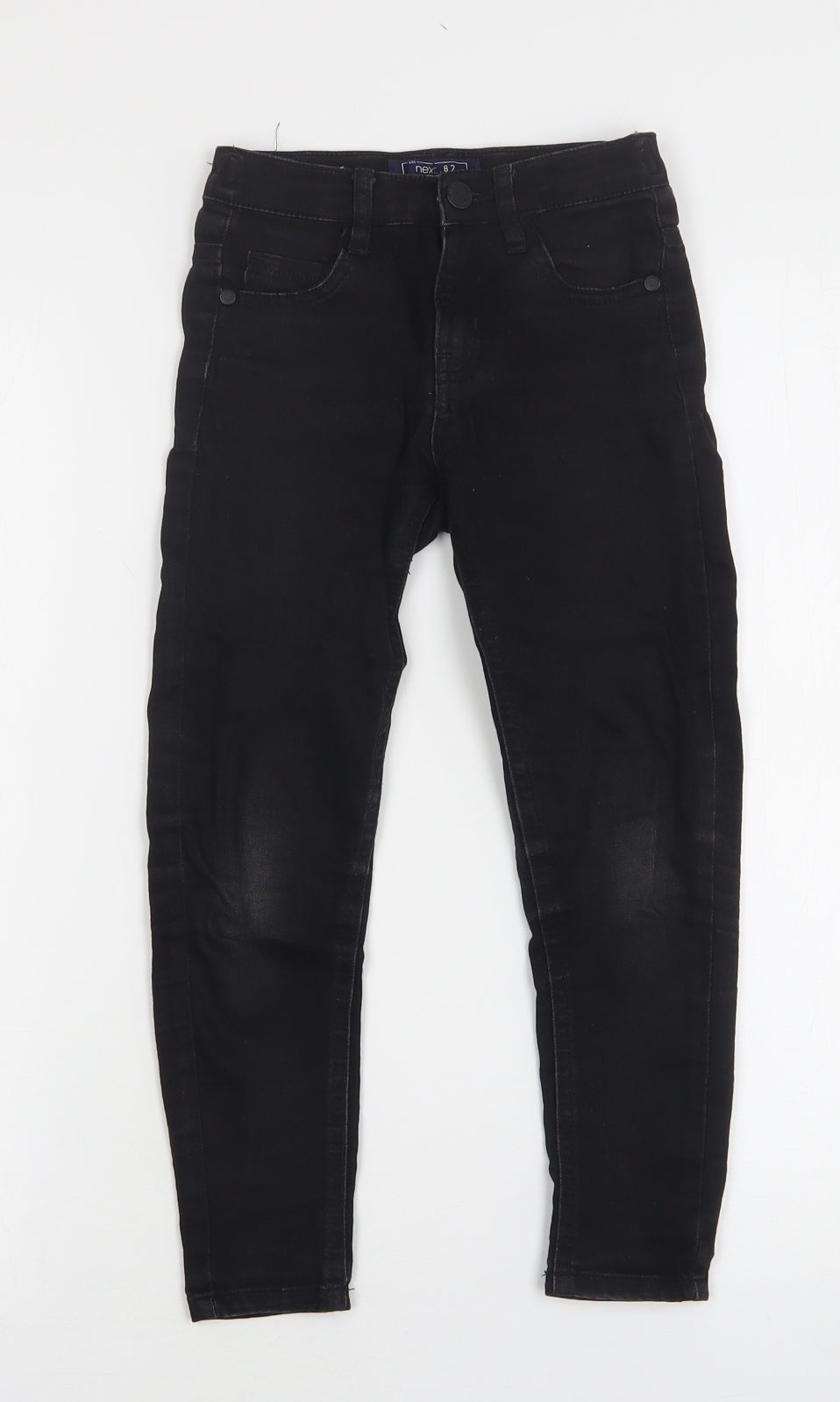 NEXT Boys Black  Cotton Skinny Jeans Size 6 Years  Regular