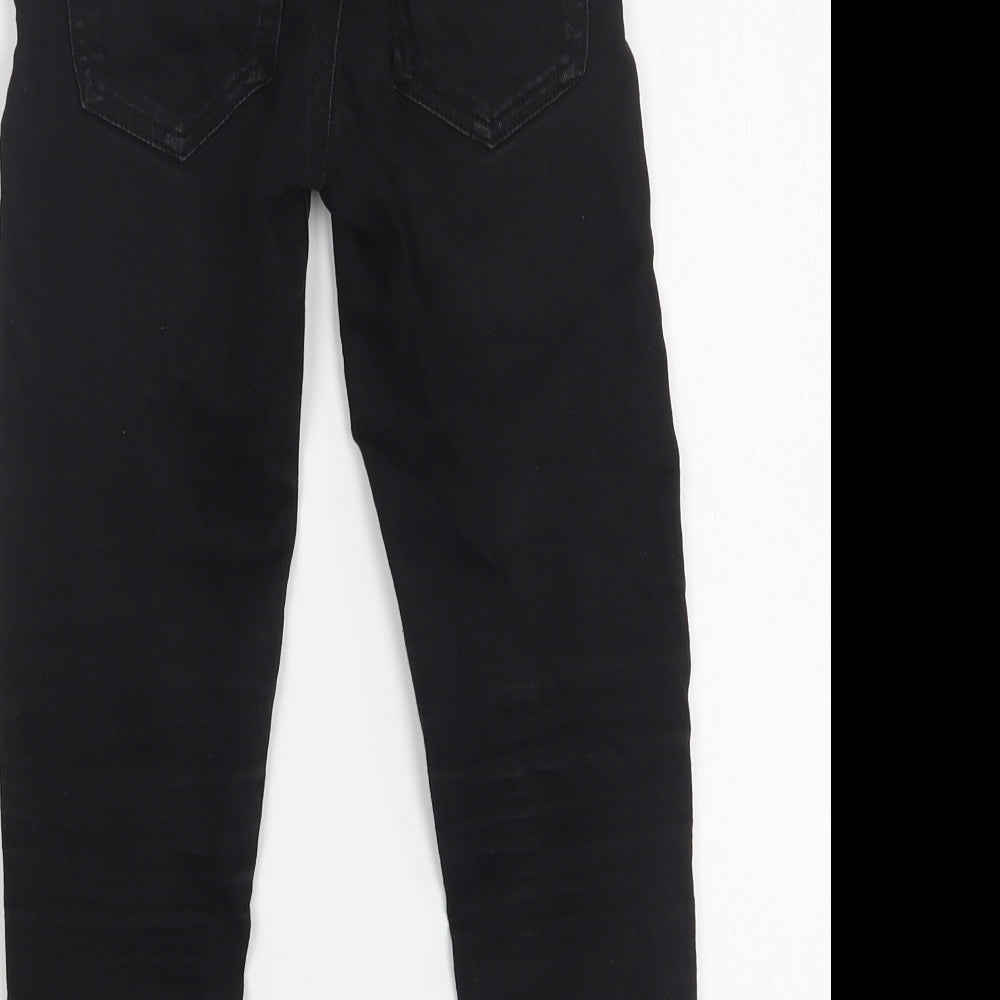 NEXT Boys Black  Cotton Skinny Jeans Size 6 Years  Regular