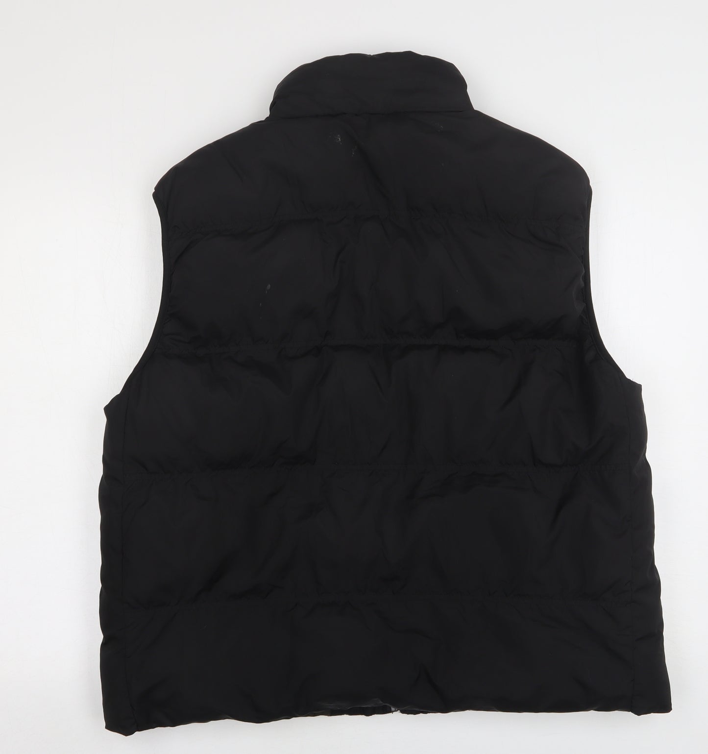 Easy Mens Black   Gilet Coat Size L