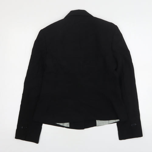 Principles Womens Black  Polyester Jacket Blazer Size 12