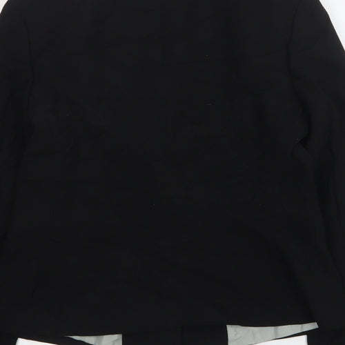 Principles Womens Black  Polyester Jacket Blazer Size 12