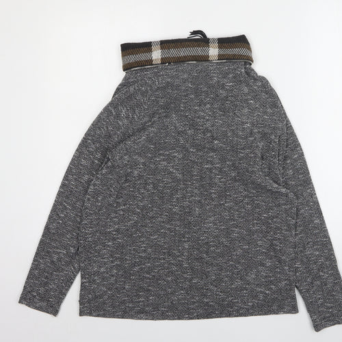 Klass Womens Grey  Polyester Pullover Sweatshirt Size L