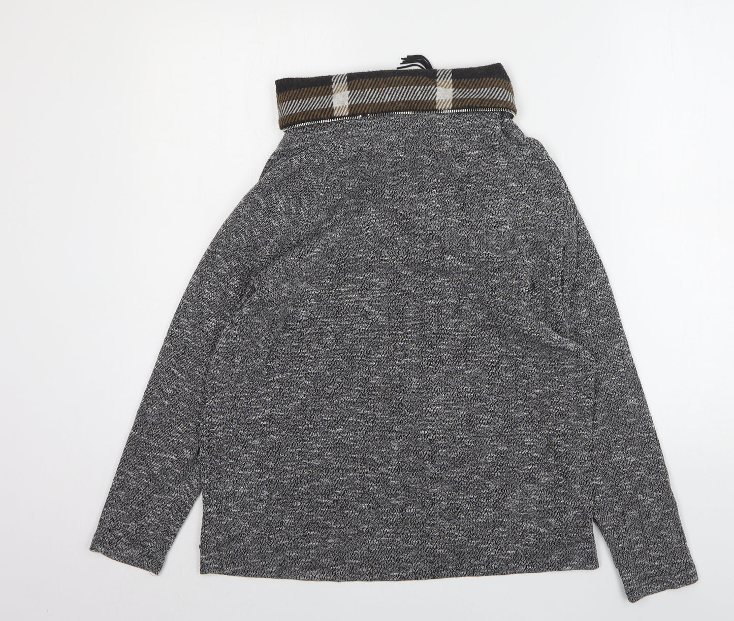Klass Womens Grey  Polyester Pullover Sweatshirt Size L
