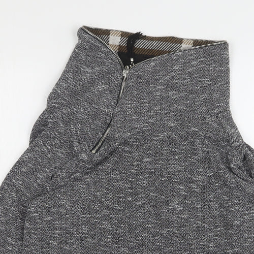 Klass Womens Grey  Polyester Pullover Sweatshirt Size L