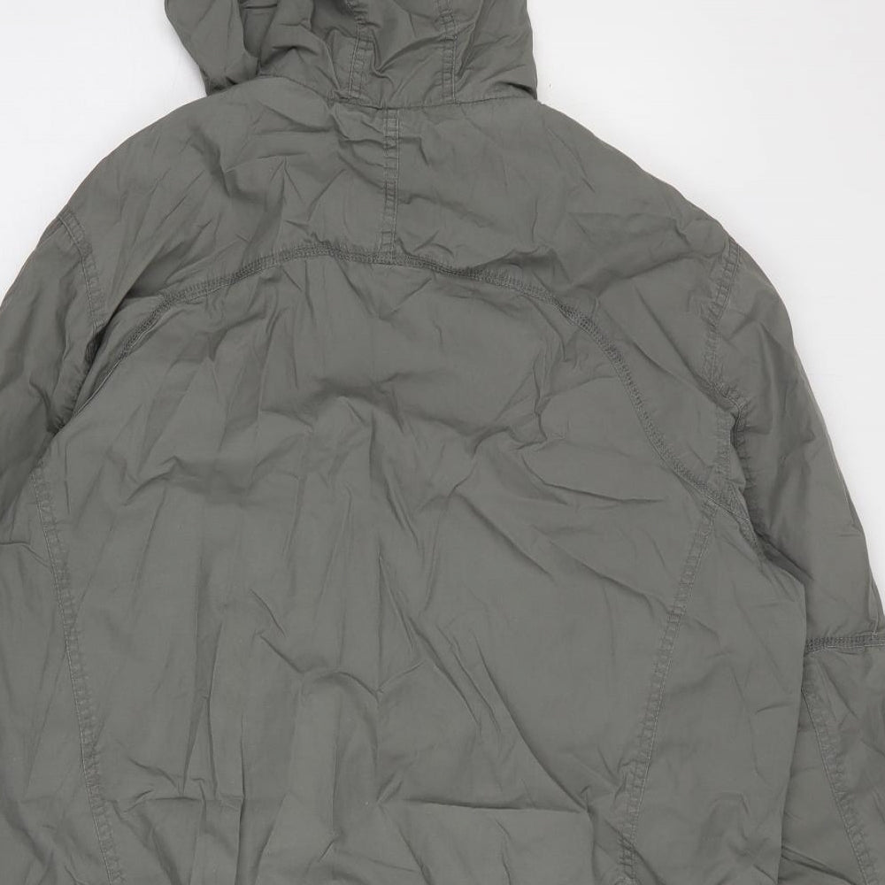 Topman Mens Green   Military Jacket Jacket Size XL