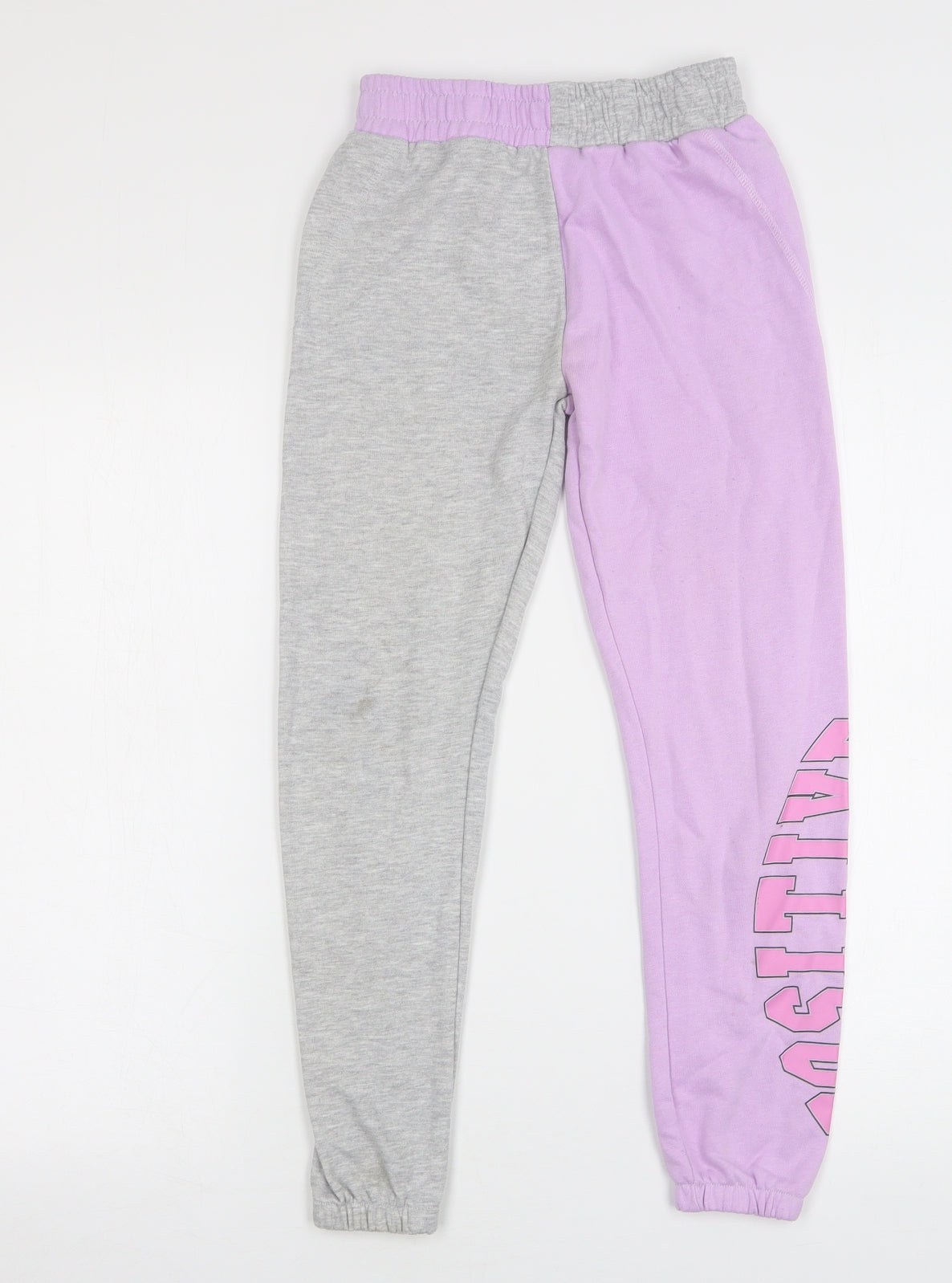 Primark Girls Multicoloured  Cotton Sweatpants Trousers Size 10-11 Years  Regular