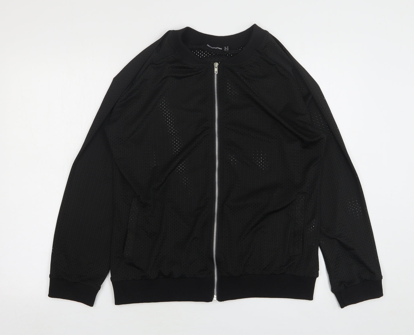 PRETTYLITTLETHING Womens Black   Jacket  Size 14