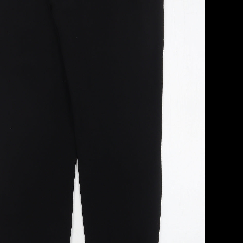 Papaya Womens Black  Polyester Jogger Trousers Size 14 L30 in Regular