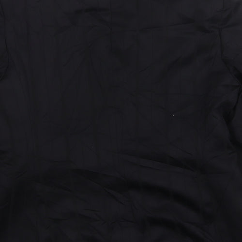 NEXT Womens Black Striped Polyester Jacket Suit Jacket Size 12