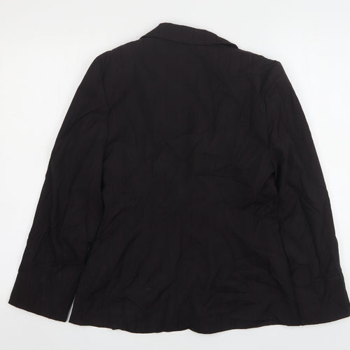 Bay Womens Brown  Polyester Jacket Suit Jacket Size 12