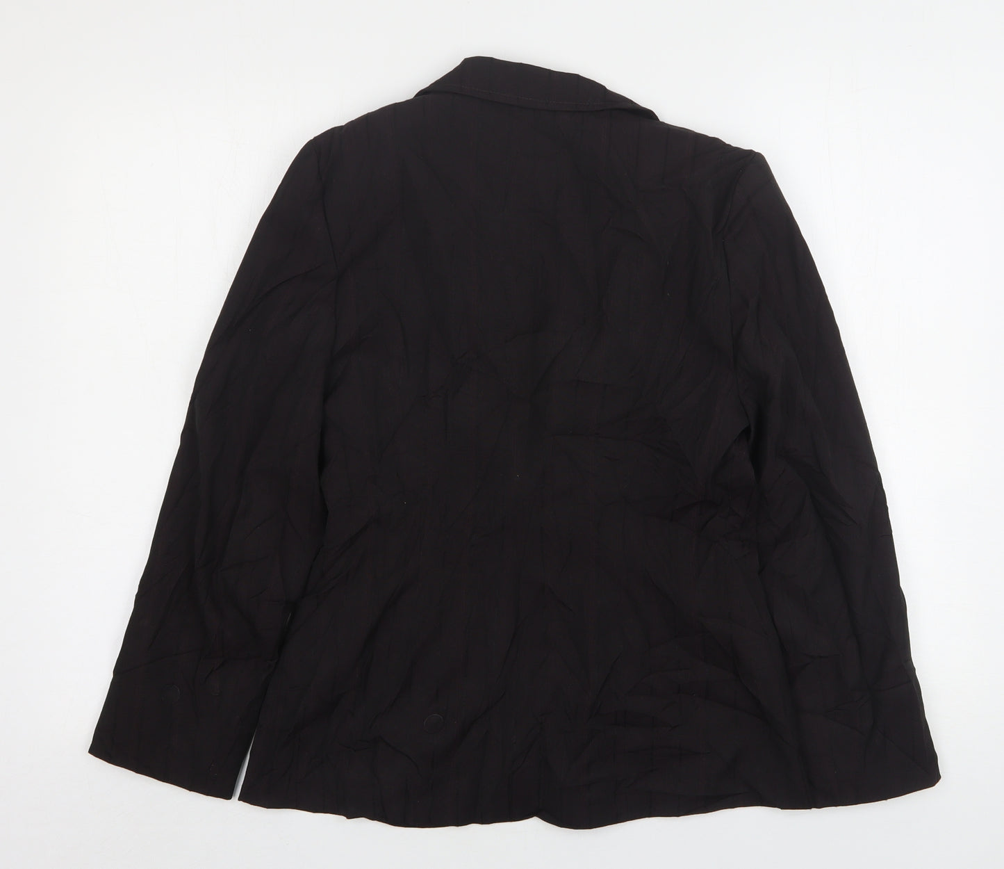 Bay Womens Brown  Polyester Jacket Suit Jacket Size 12