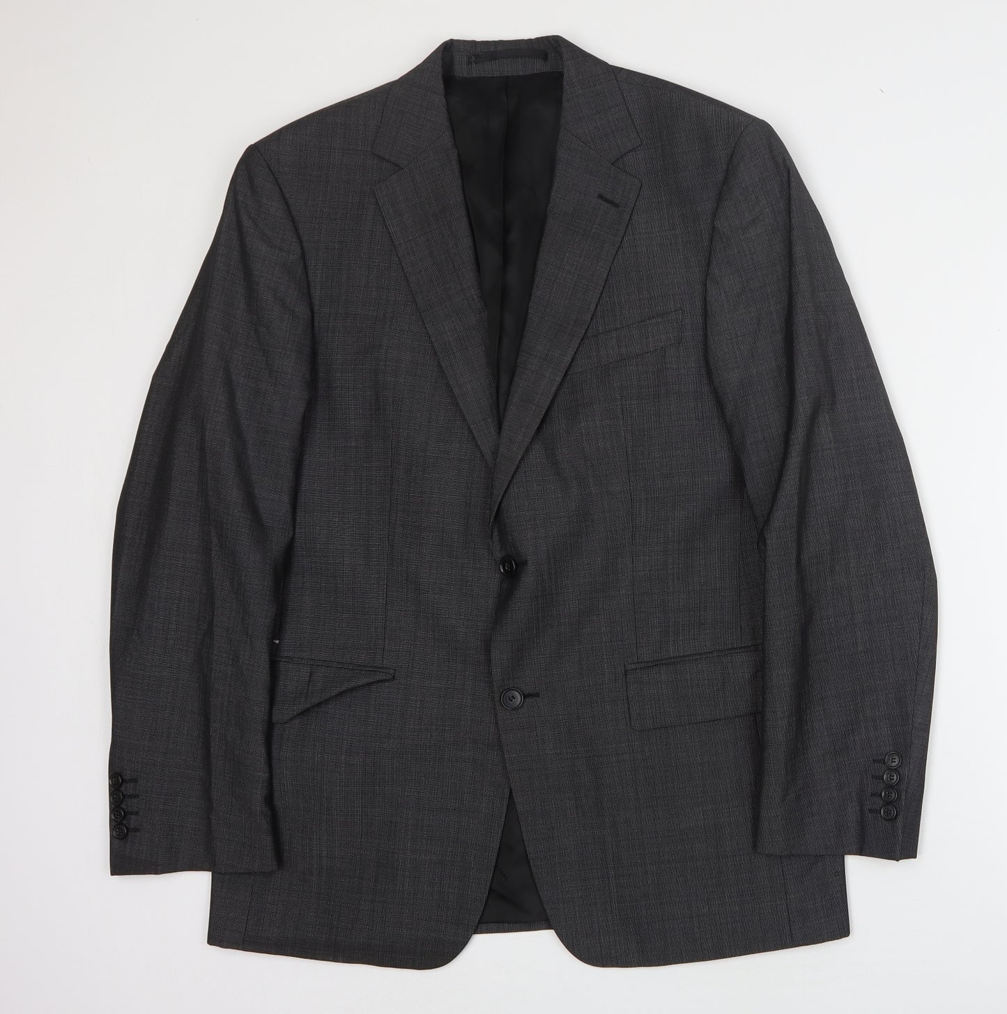 Pierre Cardin  Mens Grey  Wool 2 Piece Suit Size 50