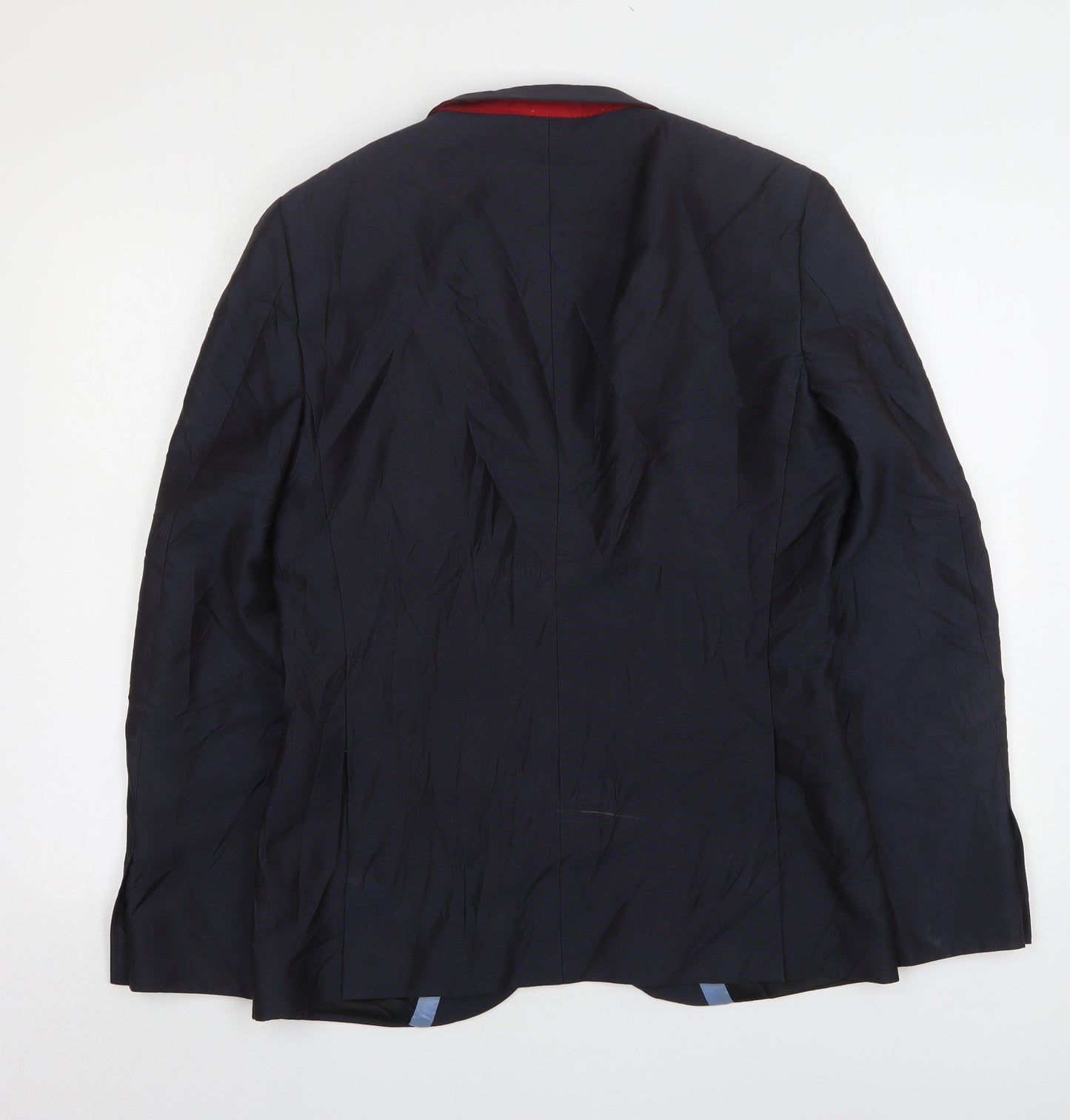 Ventuno 21 Mens Blue  Polyester Jacket Suit Jacket Size 38