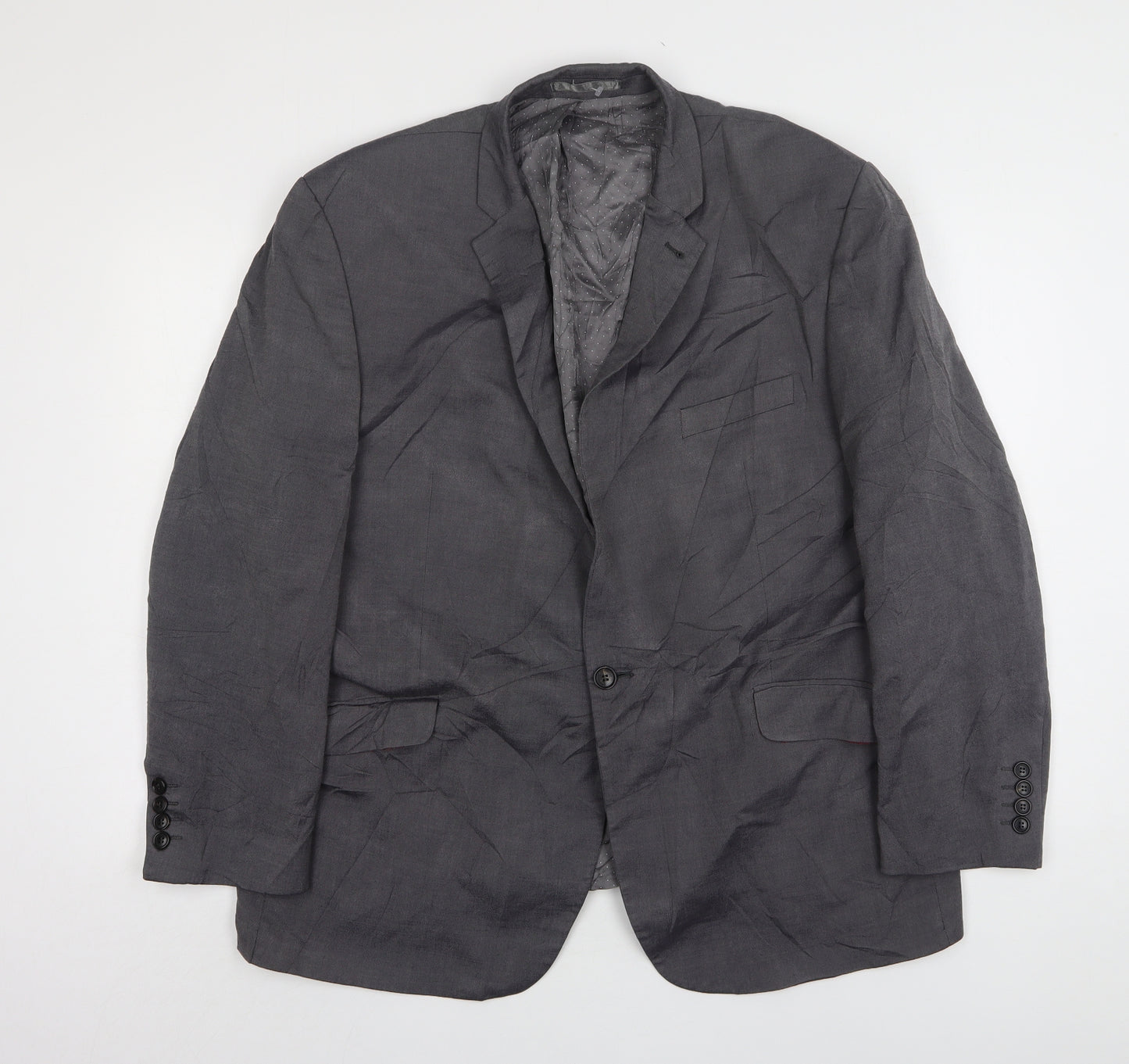 Jasper Conran Mens Grey  Wool Jacket Suit Jacket Size 46