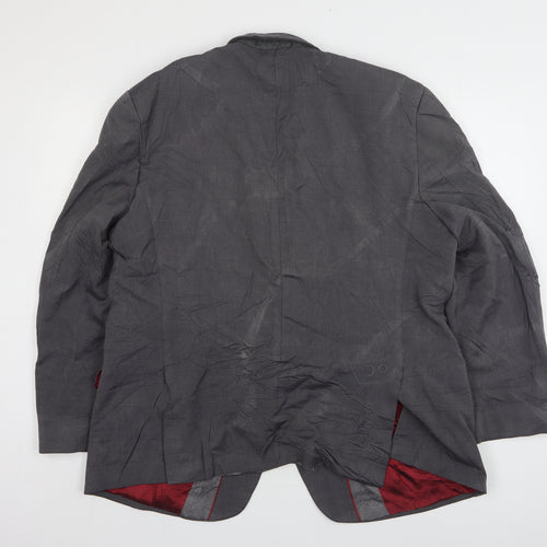 Jasper Conran Mens Grey  Wool Jacket Suit Jacket Size 46