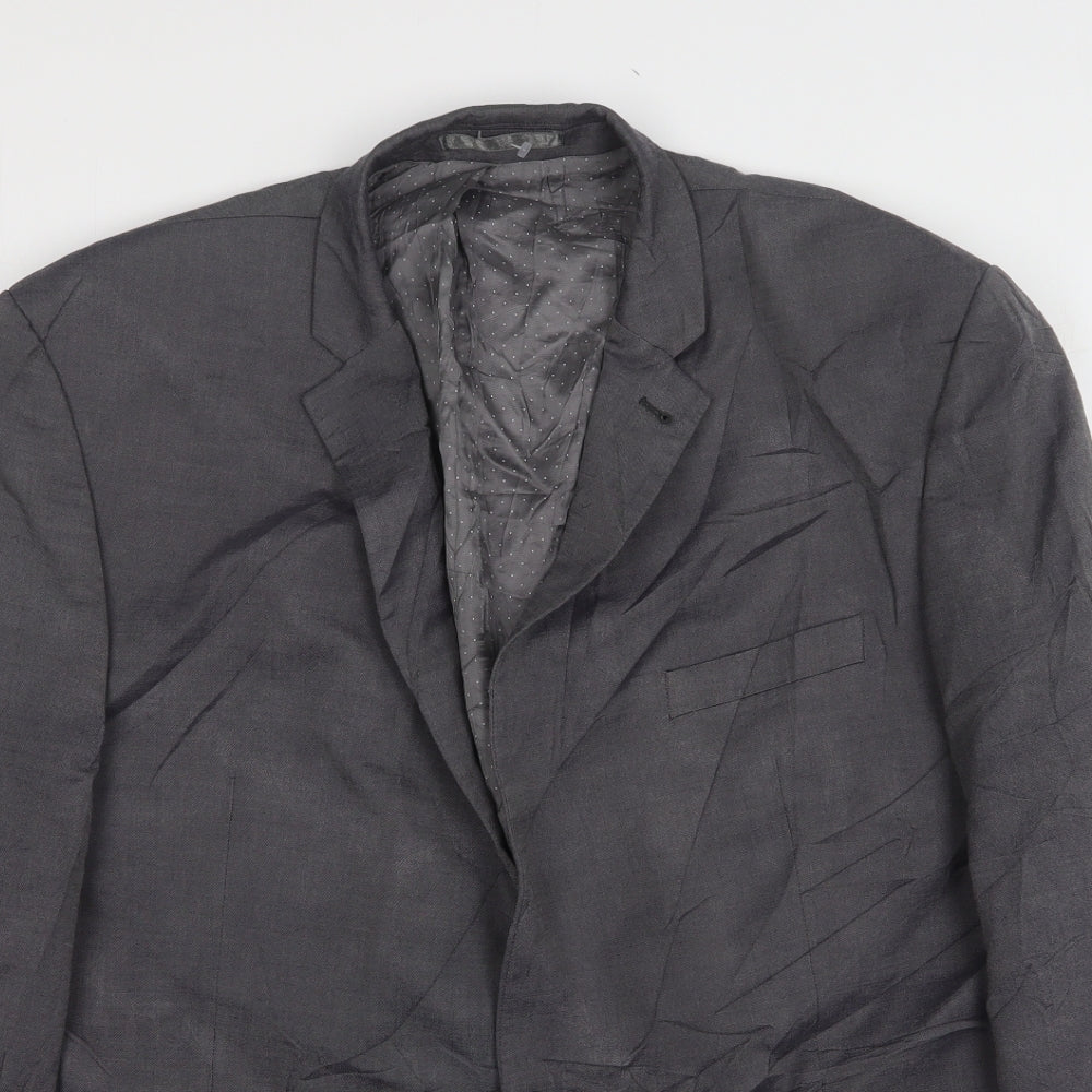 Jasper Conran Mens Grey  Wool Jacket Suit Jacket Size 46