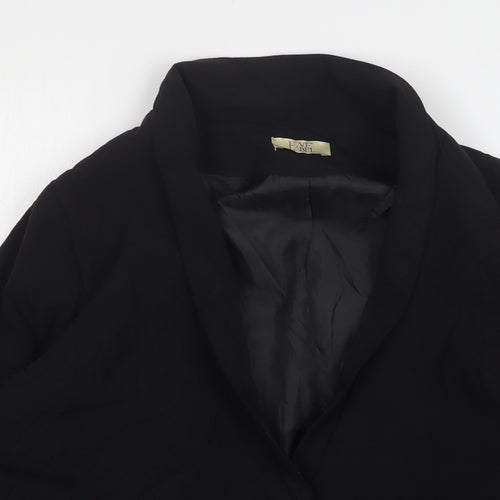 Love Label  Womens Black  Polyester Jacket Suit Jacket Size 12