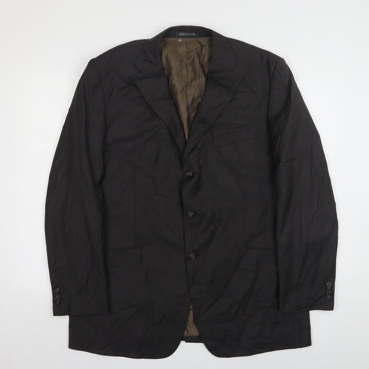 Greenwoods Mens Grey Wool Jacket Suit Jacket Size 44