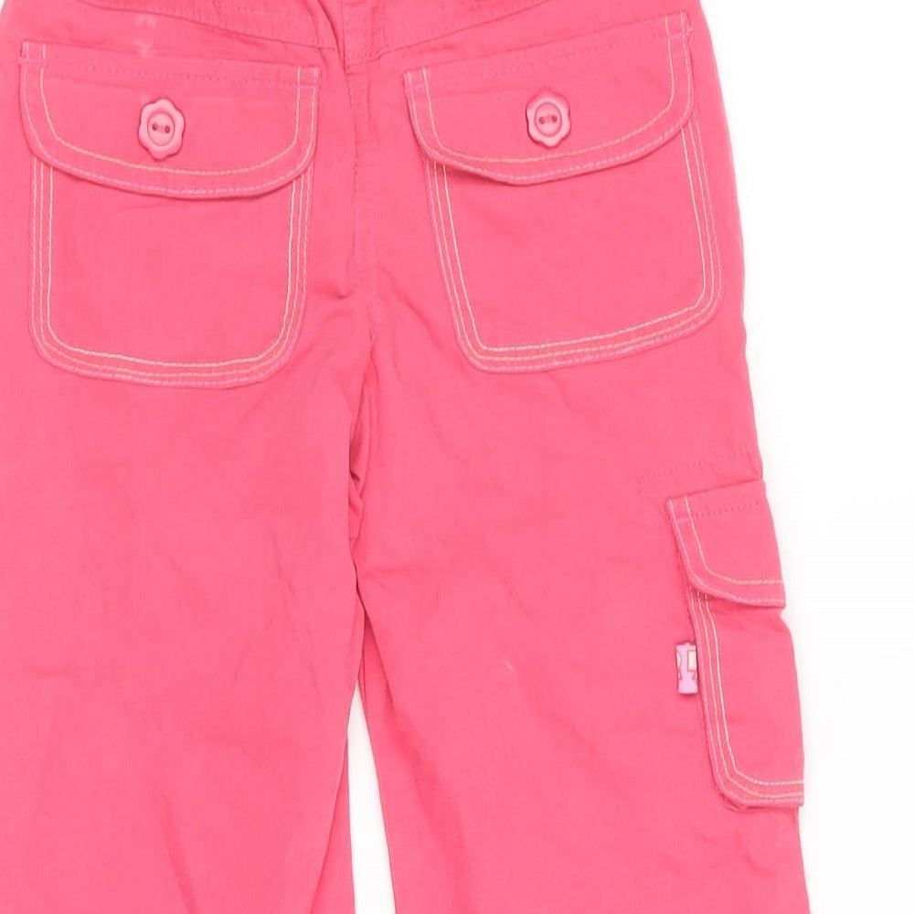 Nickelodeon Girls Pink  Cotton Cargo Trousers Size 2-3 Years  Regular  - Dora the explorer