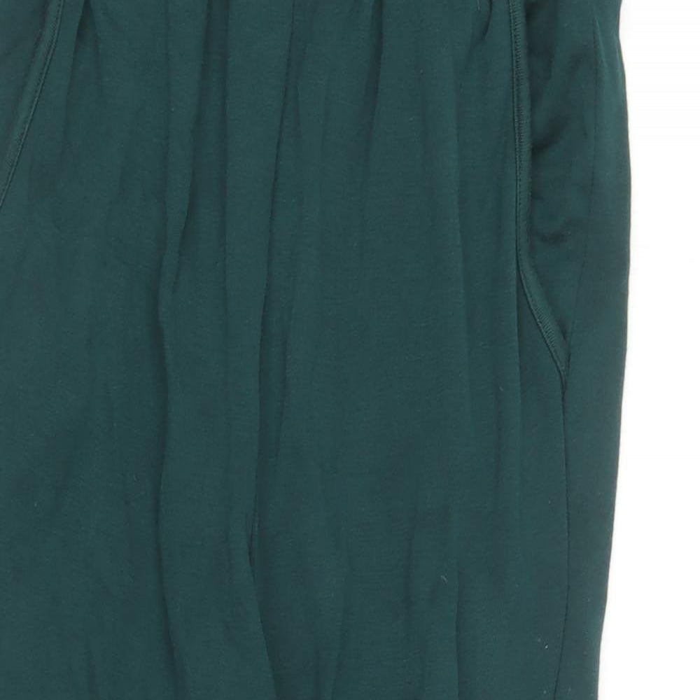 NEXT Womens Green  Modal Jogger Trousers Size 6 L20 in Regular