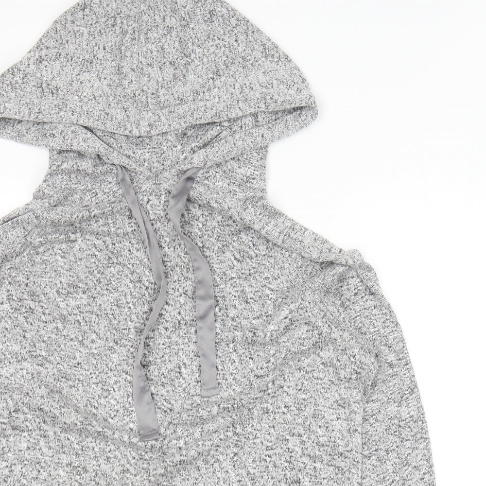 NEXT Womens Grey  Viscose Pullover Hoodie Size M
