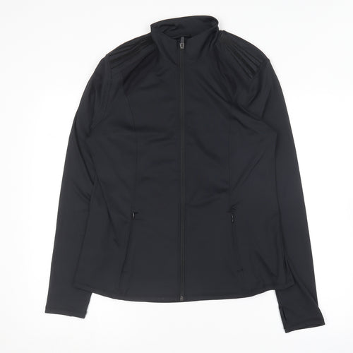 Primark Womens Black  Polyester Full Zip Sweatshirt Size 14