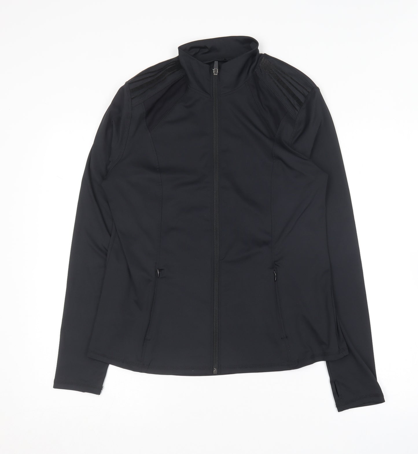 Primark Womens Black  Polyester Full Zip Sweatshirt Size 14