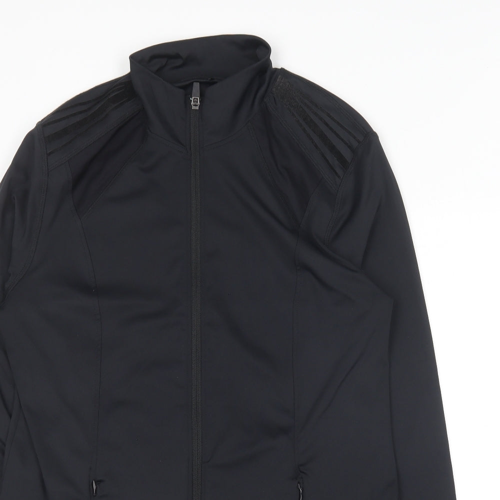 Primark Womens Black  Polyester Full Zip Sweatshirt Size 14