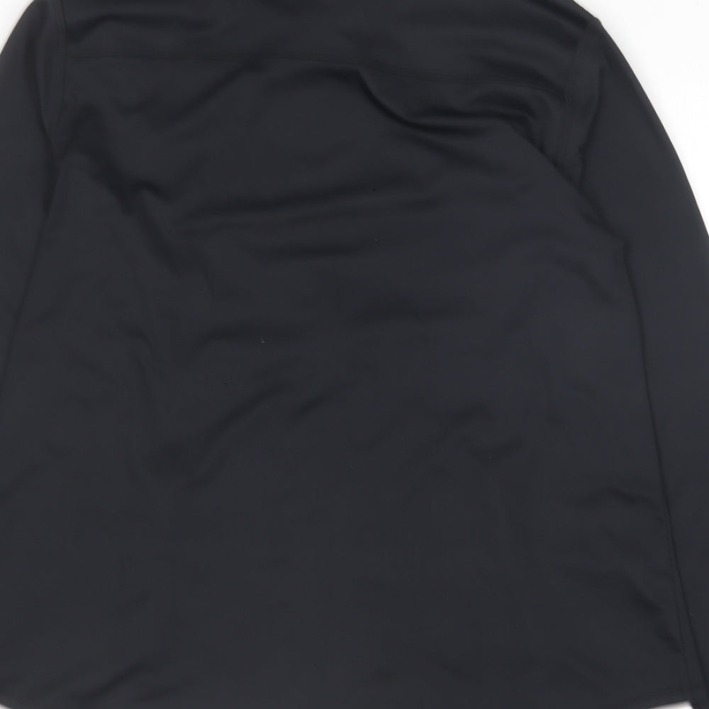 Primark Womens Black  Polyester Full Zip Sweatshirt Size 14