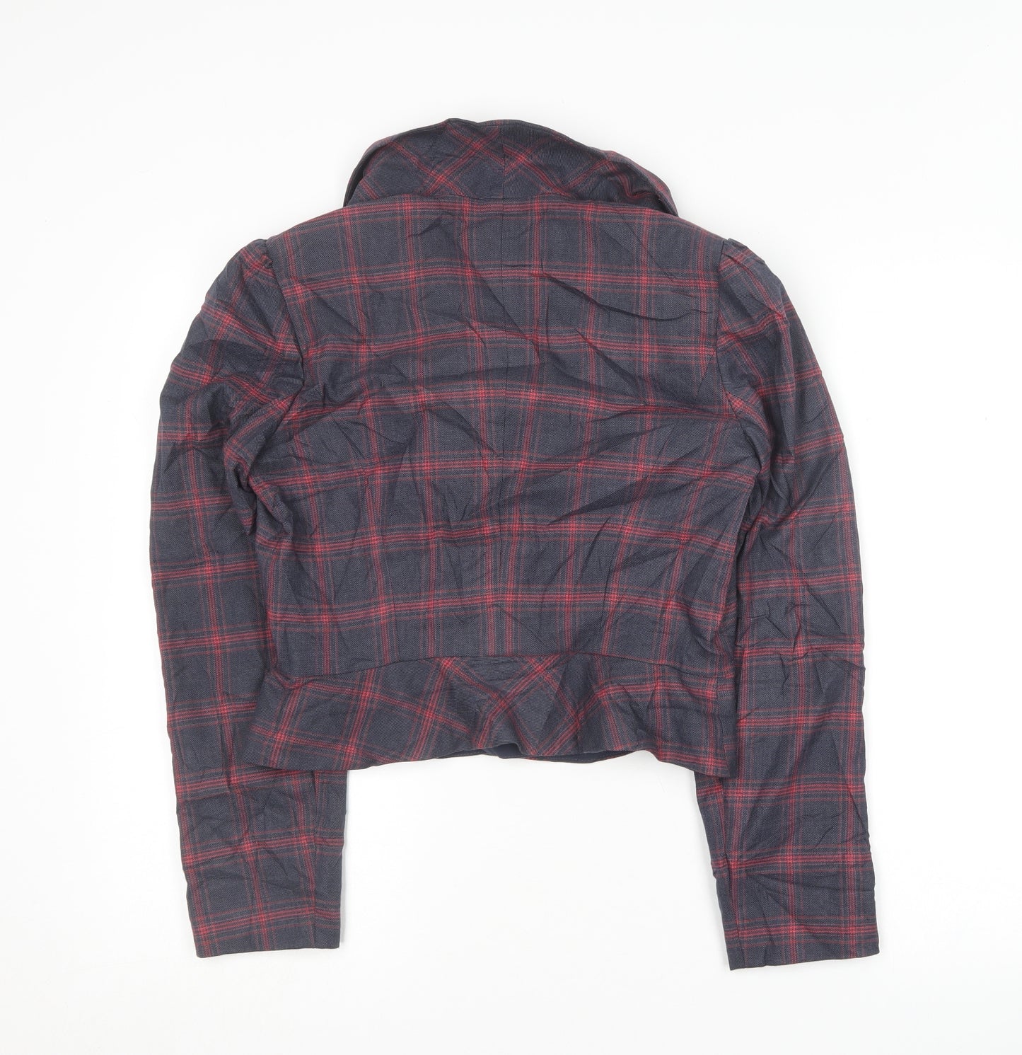 Definitions Womens Multicoloured Plaid  Jacket Blazer Size 12   - `